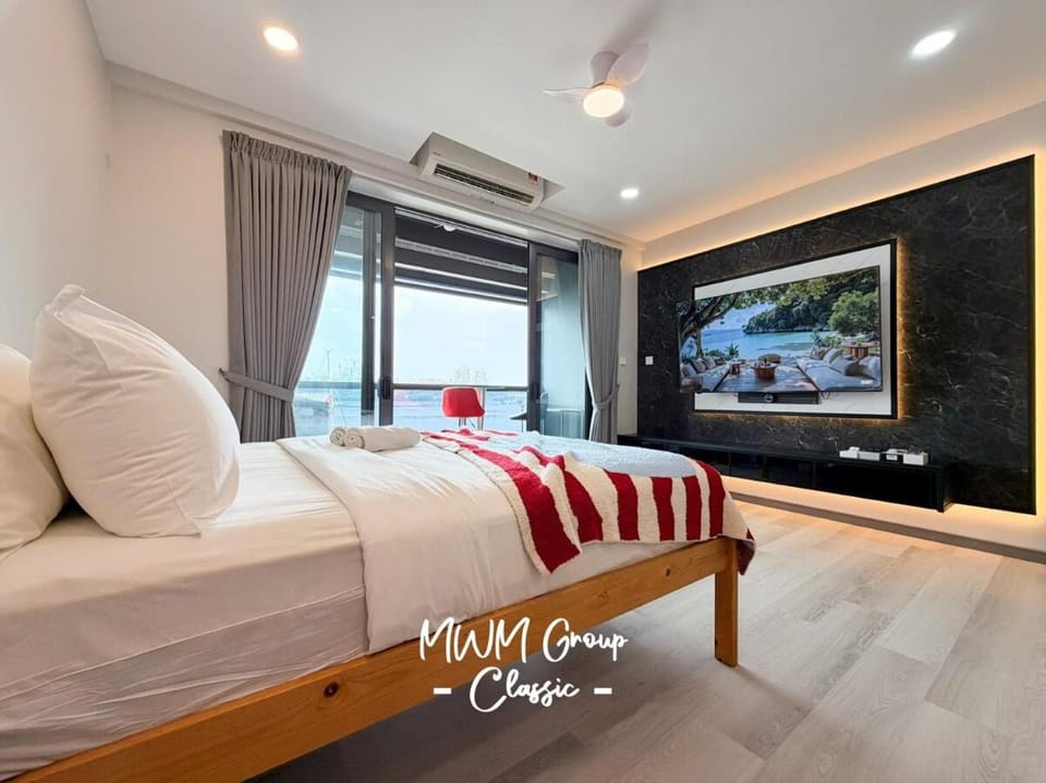 Bed, TV and multimedia, Photo of the whole room, air conditioner