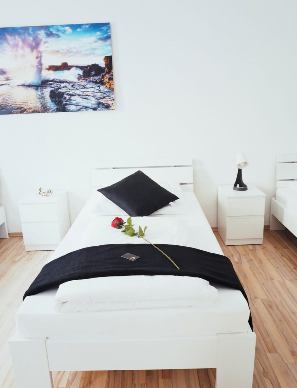 Bed, Living room, Bedroom