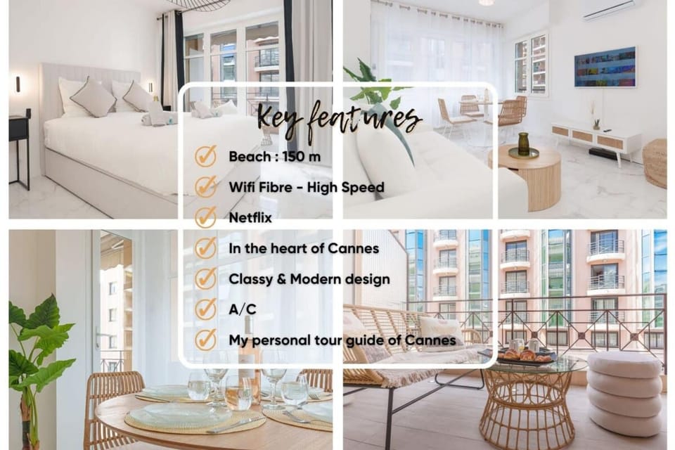 Le Maubourg - Hypercentre - 150m Croisette - AC Apartment in Cannes