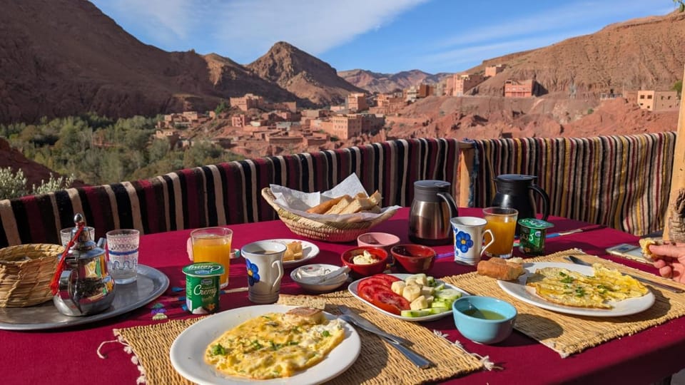 Natural landscape, Food, Mountain view, Breakfast, Lunch, Drinks