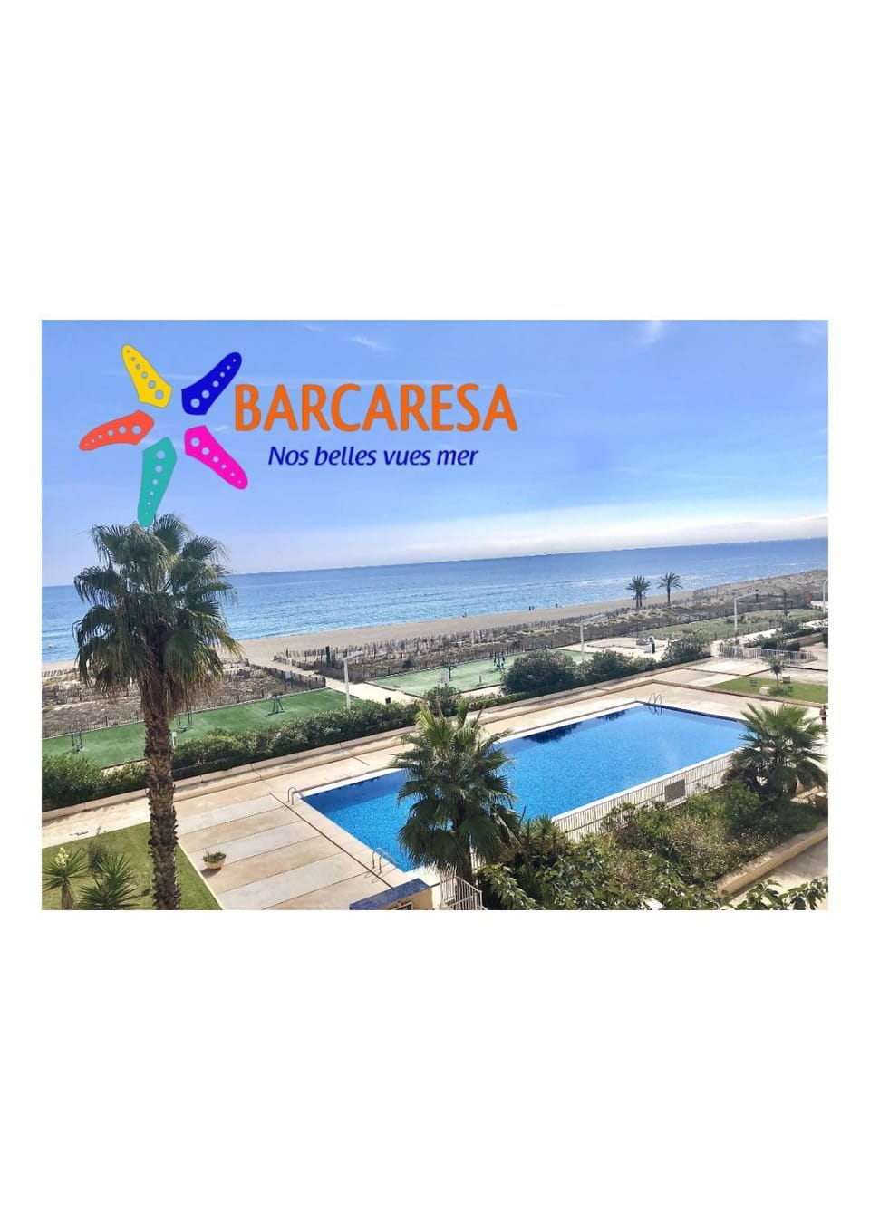 Barcaresa-Brillant appartement vue mer piscine Apartment in Le Barcarès