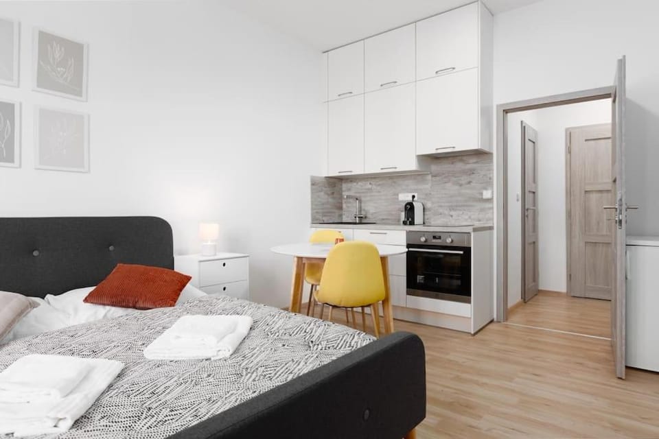 Quiet apartment with kitchen near the metro Apartment in Prague