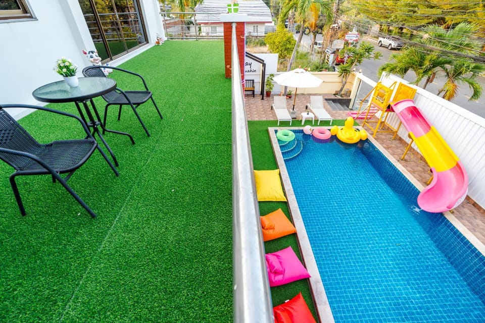 Patio, Day, Pool view, Swimming pool