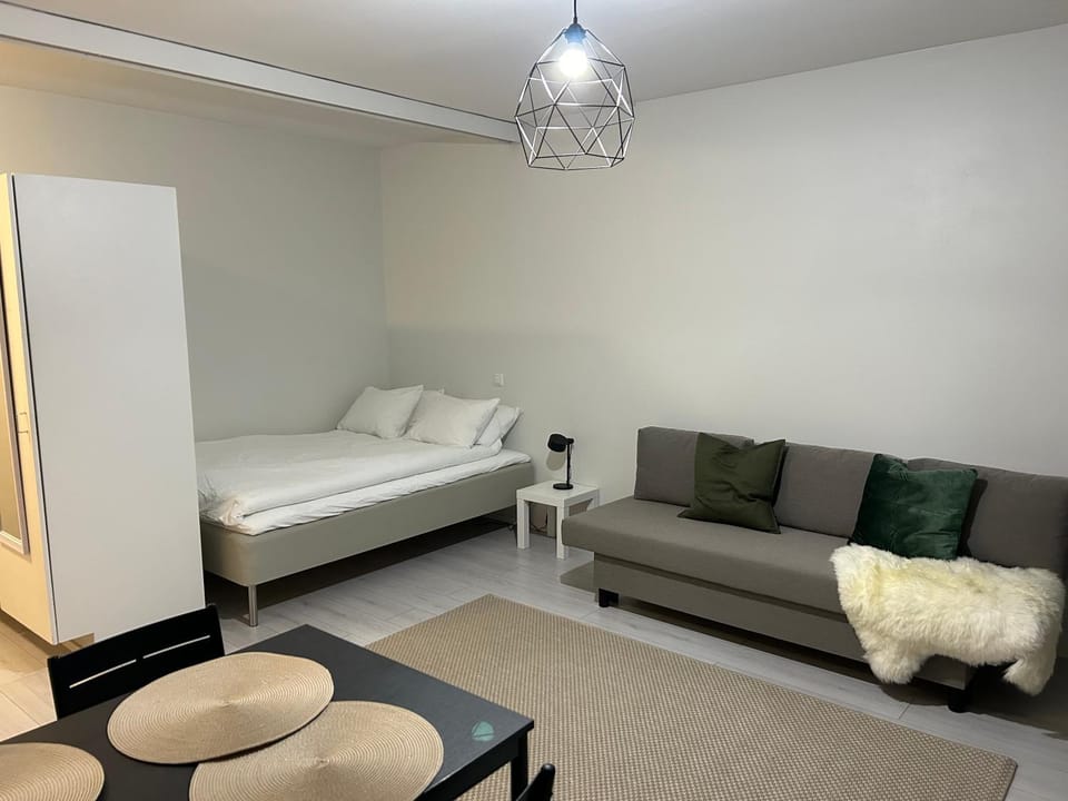 Bed, Living room