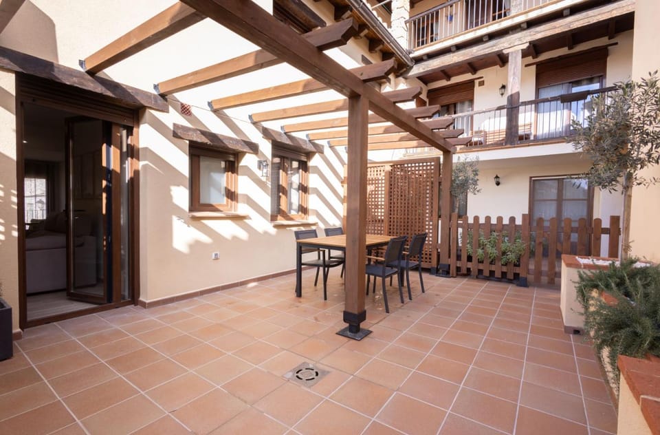 Patio, Balcony/Terrace, Inner courtyard view