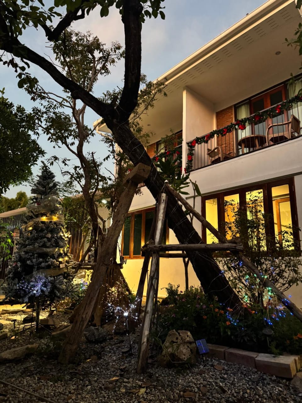 Property building, Garden view