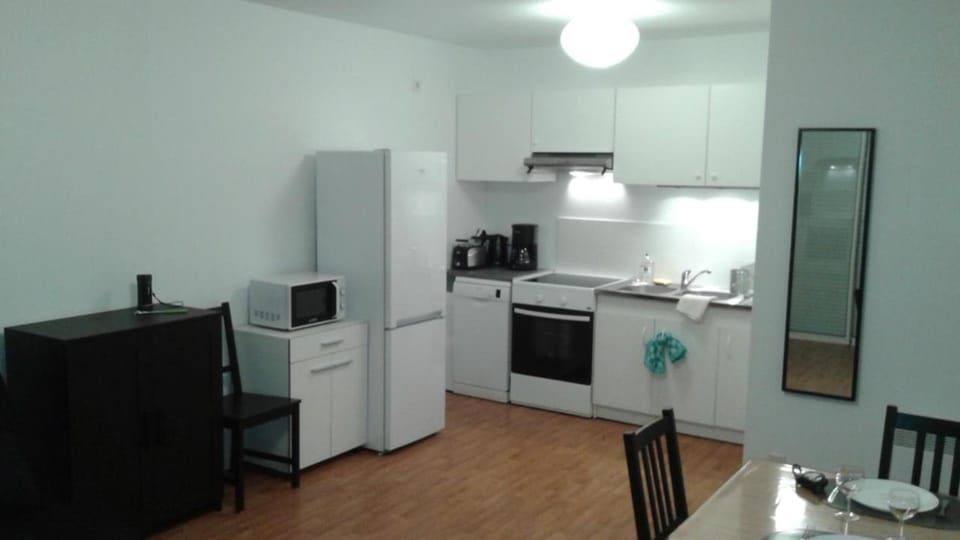 Kitchen or kitchenette, Dining area, dishwasher, oven, stove, toaster