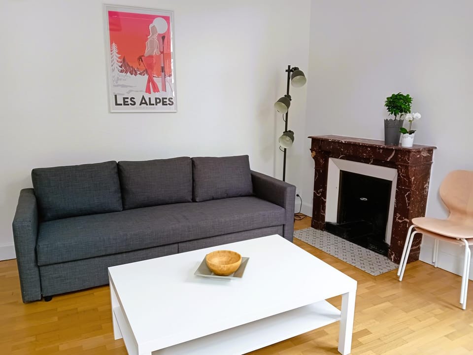 102 - Appart rénové avec grand salon et 1 chambre - Tram et Clinique Mutualiste à 1 min Apartment in Grenoble