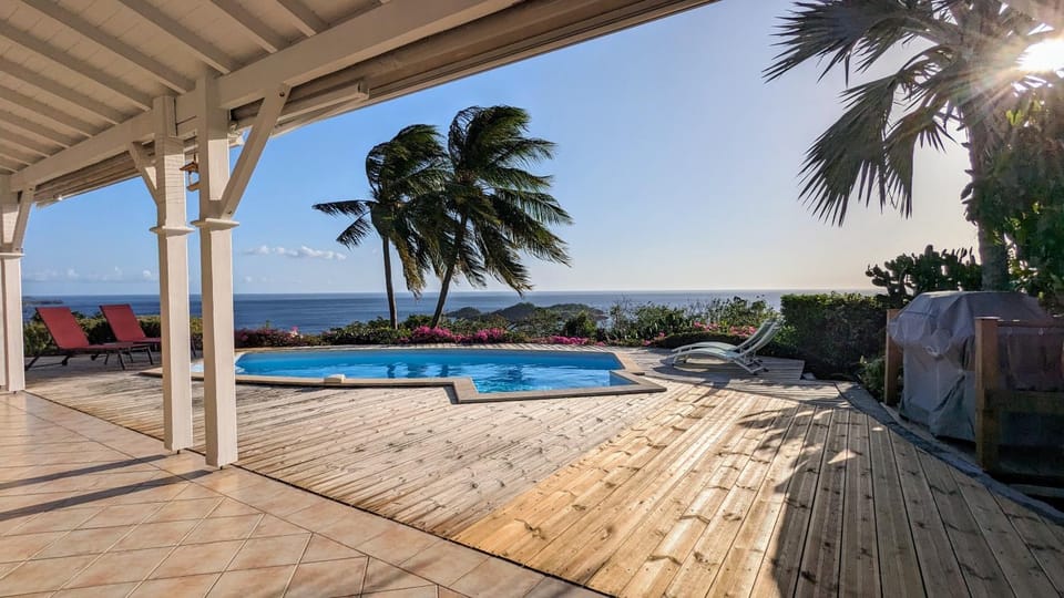 Natural landscape, Pool view, Sea view, Swimming pool, sunbed