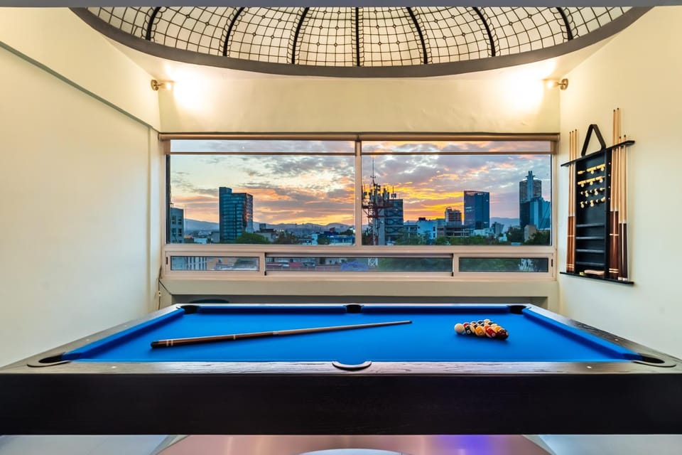 Communal lounge/ TV room, Billiard, TV and multimedia, View (from property/room), View (from property/room), Living room, Seating area, City view, City view, Mountain view, Mountain view, Street view, Street view, Quiet street view