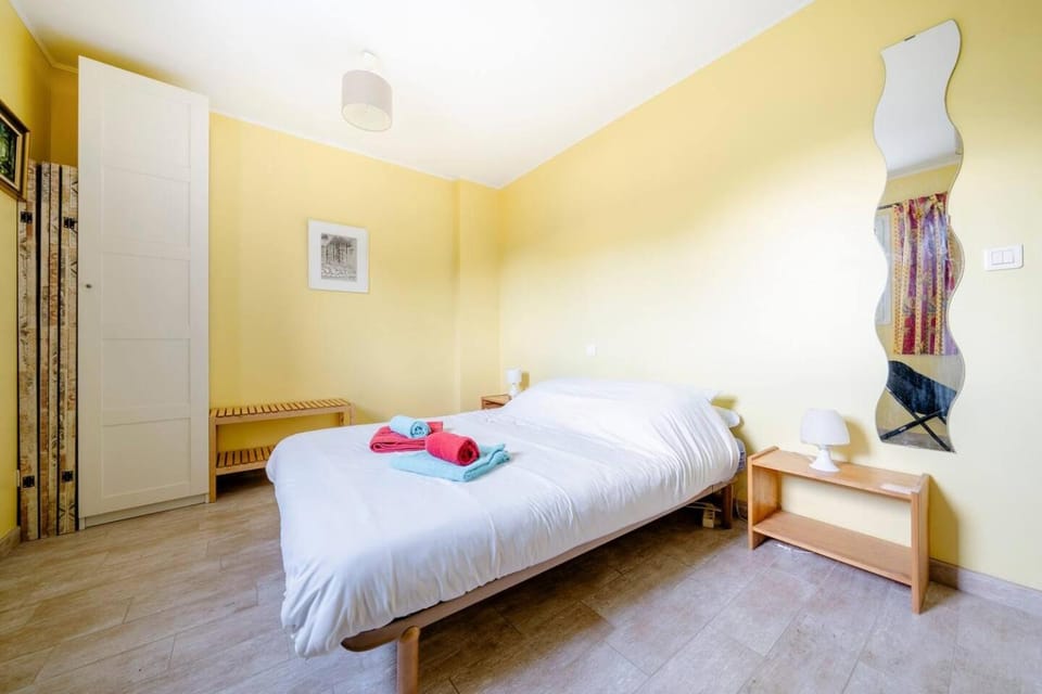 Bed, Photo of the whole room, Bedroom, towels, wardrobe