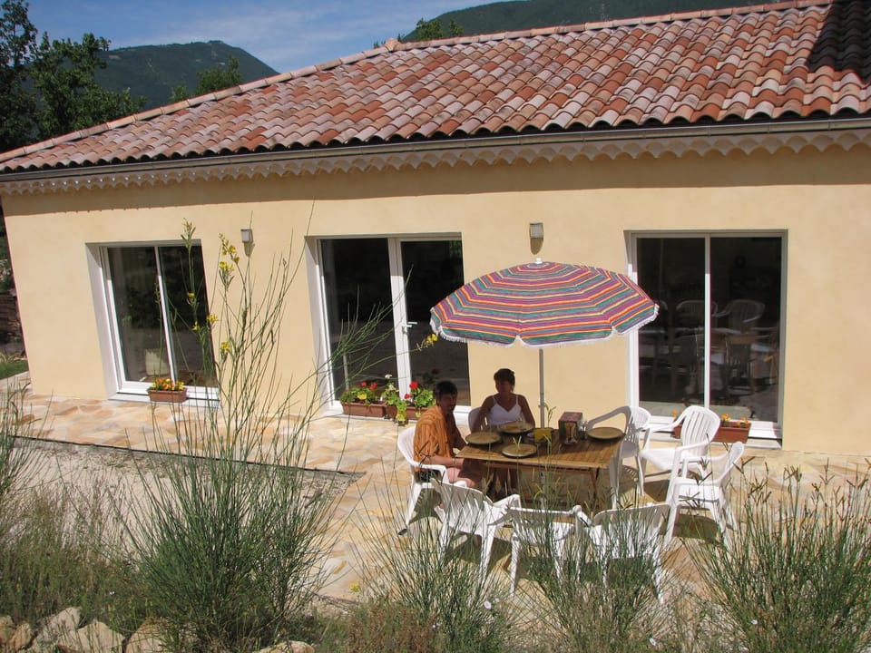 Property building, Patio, Day, Summer