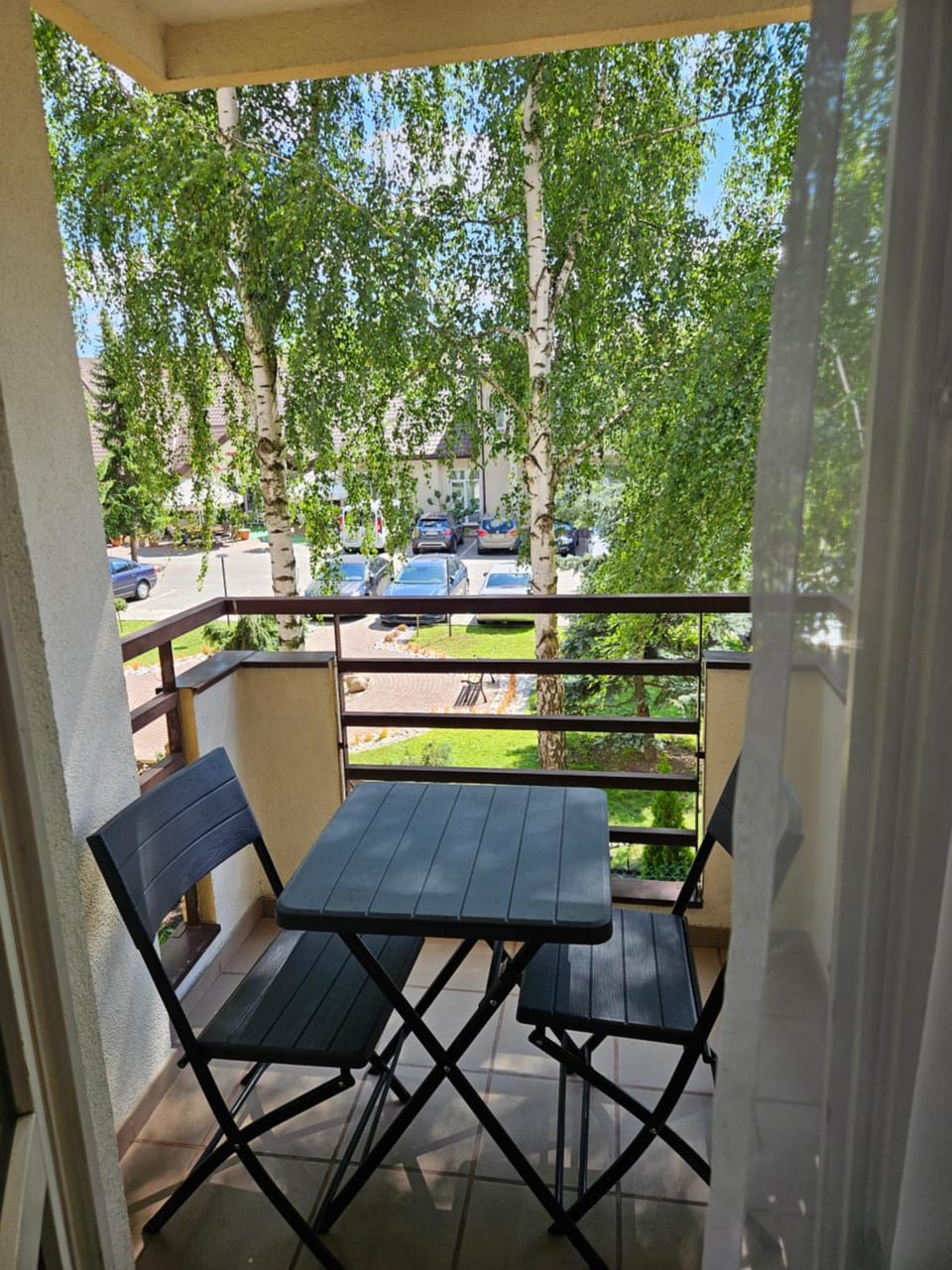 Day, Garden, View (from property/room), Balcony/Terrace, Living room, Seating area, Dining area, Garden view, Parking