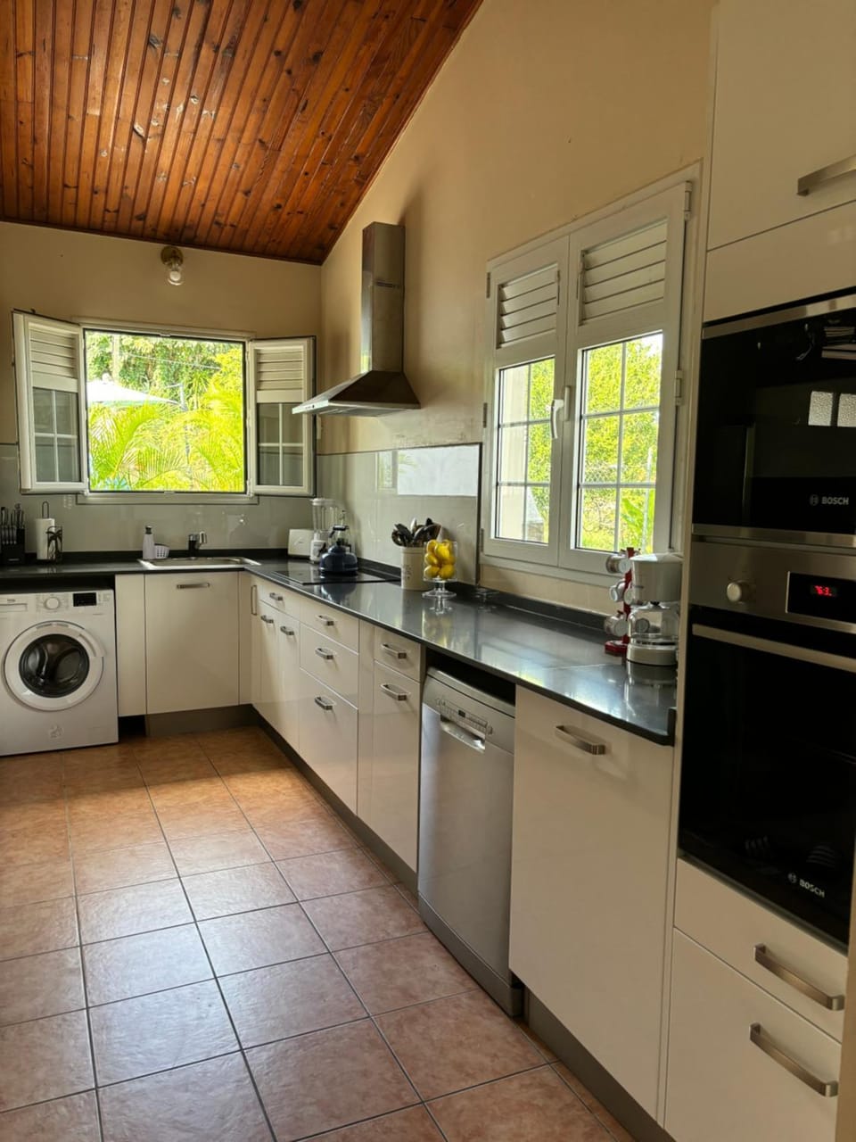 Kitchen or kitchenette, dishwasher, minibar, pet friendly, stove, toaster, washing machine