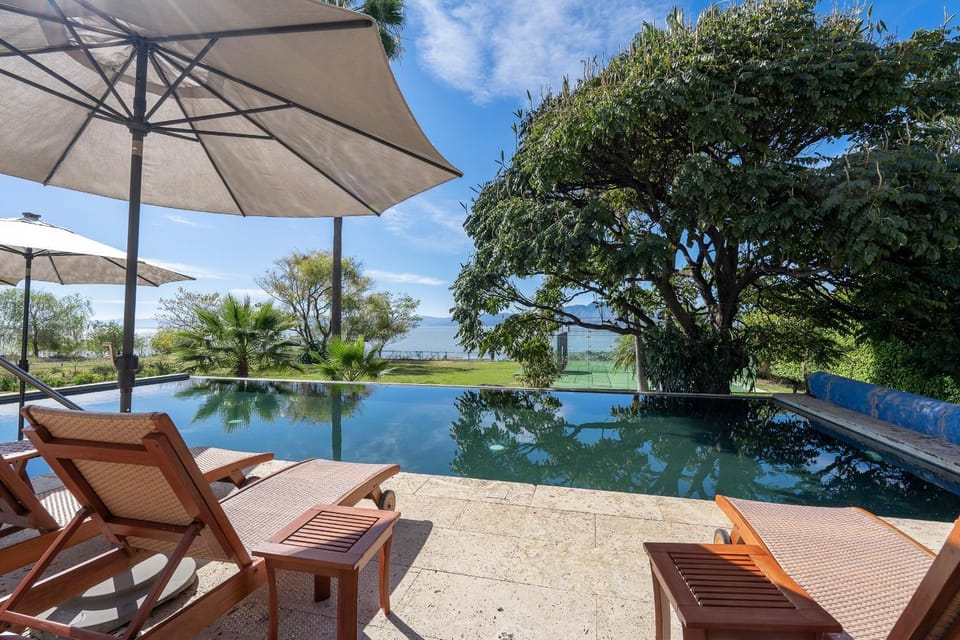 Natural landscape, Garden, Pool view
