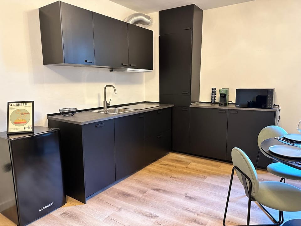 Kitchen or kitchenette, Dining area, minibar, pet friendly, stove