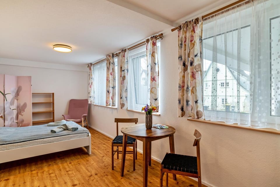 Property building, Living room, Bedroom