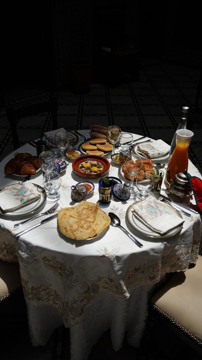 Breakfast, Inner courtyard view