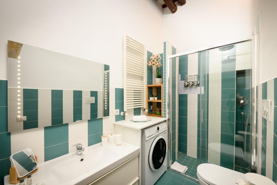 Shower, Toilet, Bathroom, washing machine