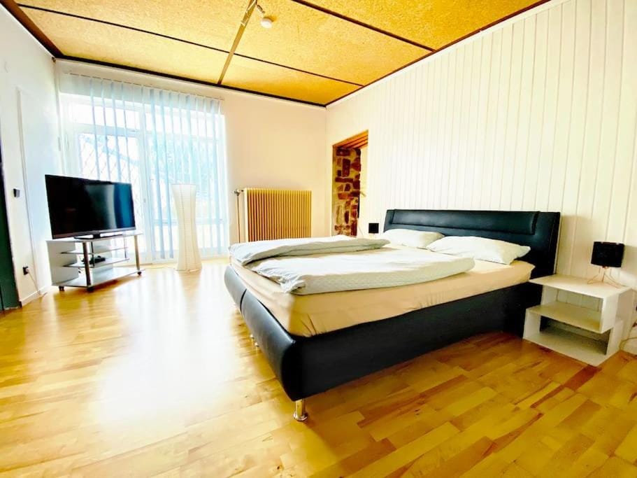 Bed, TV and multimedia, Photo of the whole room, Bedroom