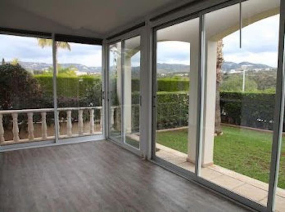 Patio, Day, Natural landscape, Garden, Balcony/Terrace, Garden view, Mountain view
