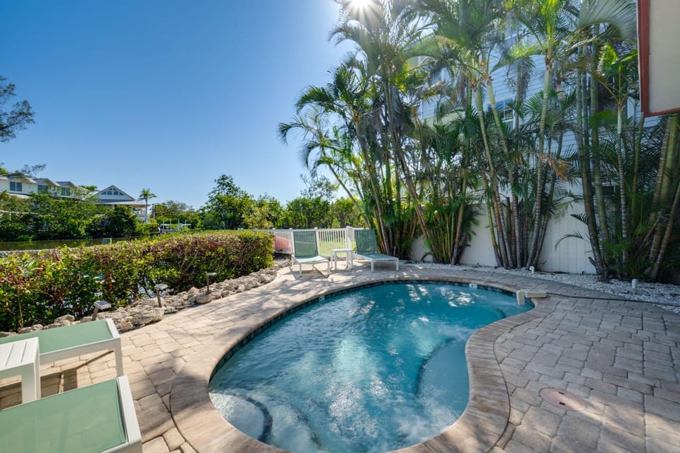 Canal Front Home with Large Boat Dock, 3 Min Walk to Beach House in Anna Maria Island