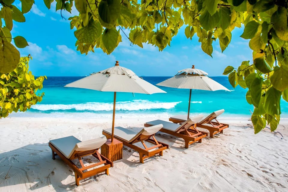 Nearby landmark, Natural landscape, Beach, Sea view, sunbed
