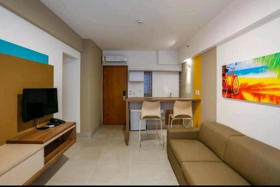 Flat encantador com piscinas aquecidas, academia e playground Apartment in Olímpia