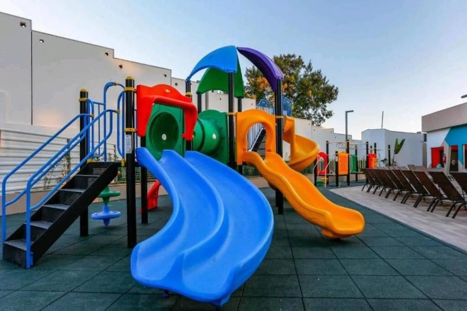 Flat encantador com piscinas aquecidas, academia e playground Apartment in Olímpia