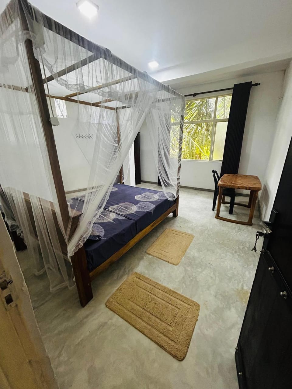 Bed, Photo of the whole room, Bedroom, air conditioner