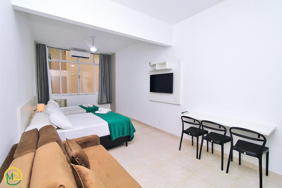 Economic and spacious studio for 6 people in Copa Apartment in Rio de Janeiro
