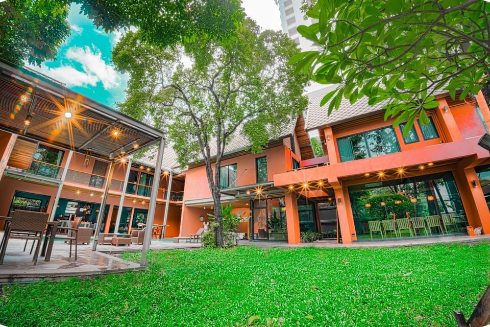 Property building, Natural landscape, Garden, Garden view