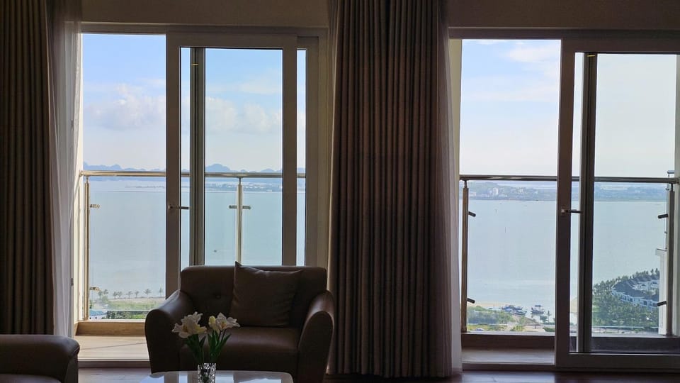 Natural landscape, Living room, Seating area, Sea view