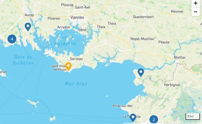 Mobil Home les pieds dans l'eau Campground/ 
RV Resort in Brittany