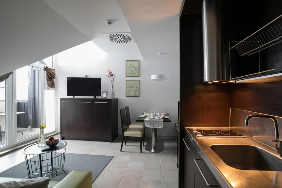 TV and multimedia, Kitchen or kitchenette, Dining area, minibar