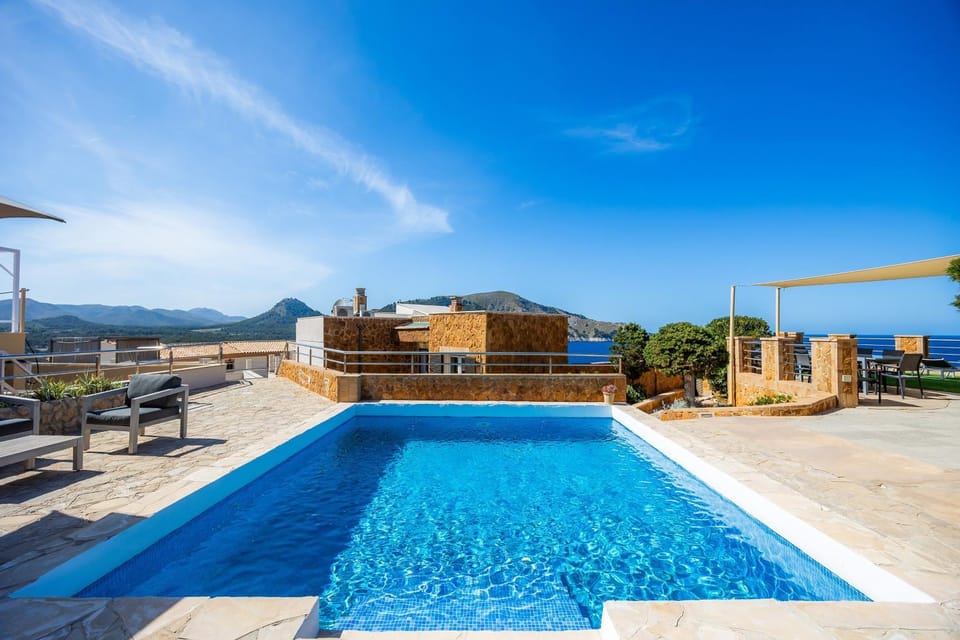Property building, Living room, Swimming pool