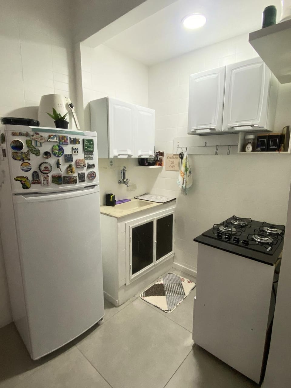 Kitchen or kitchenette, stove, toaster