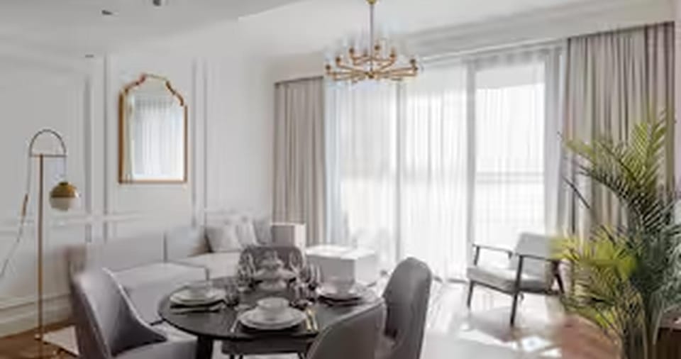 Burj Khalifa View & Creek lagoon Apartment in Dubai