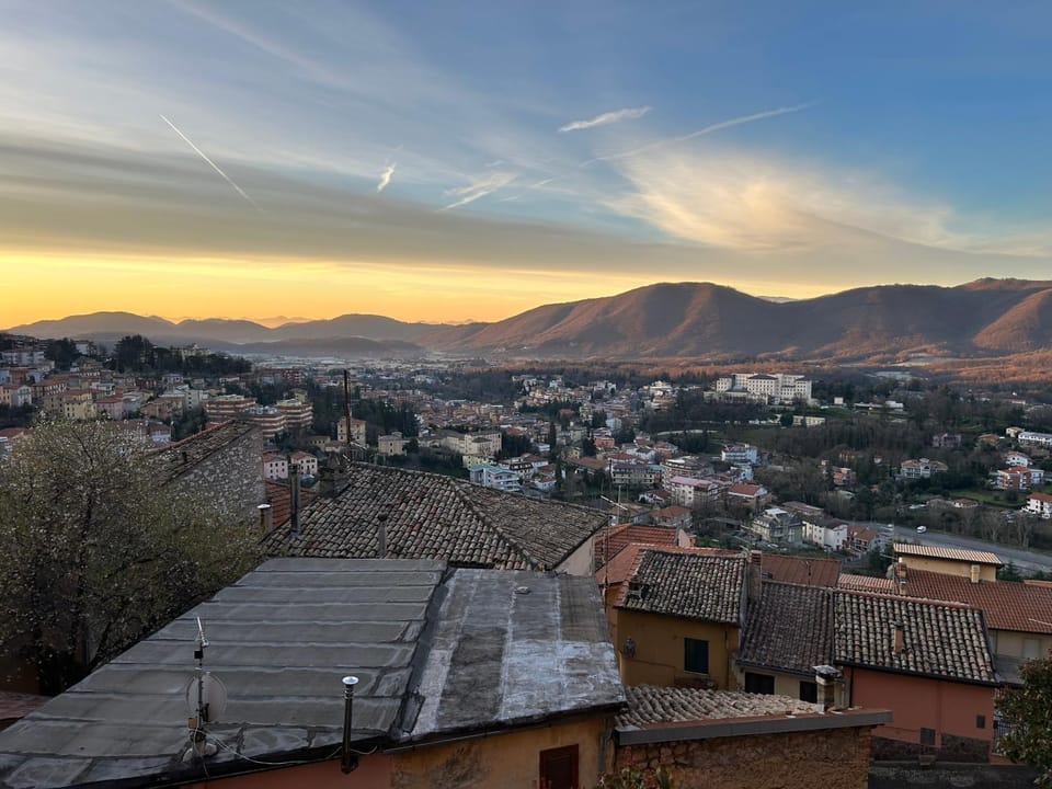 Natural landscape, City view, Mountain view, Sunset