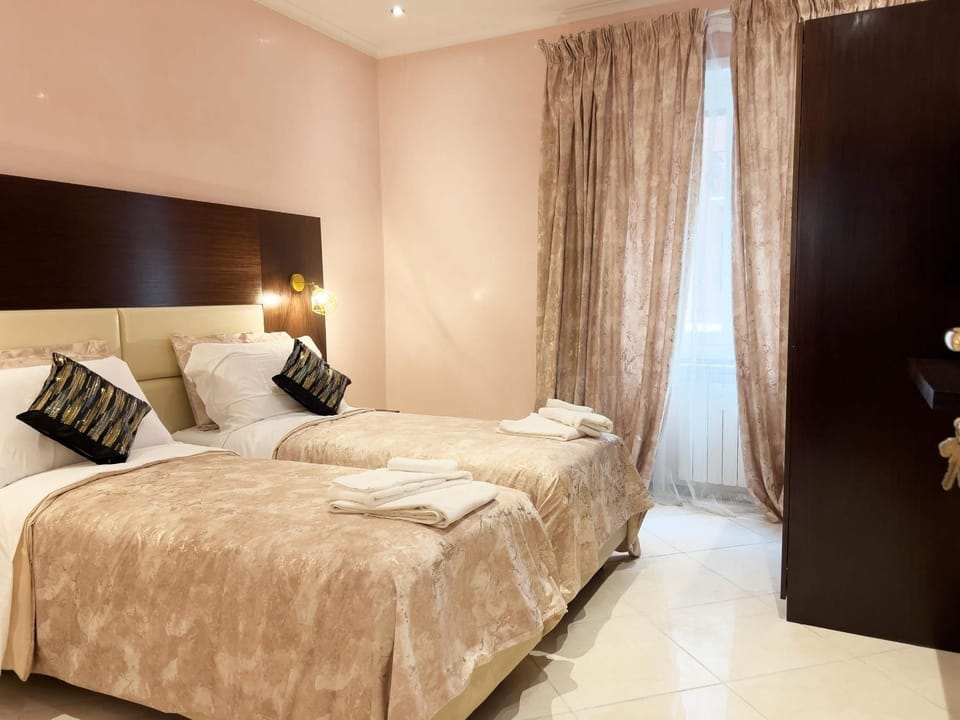 Bed, Photo of the whole room, Bedroom, towels, wardrobe