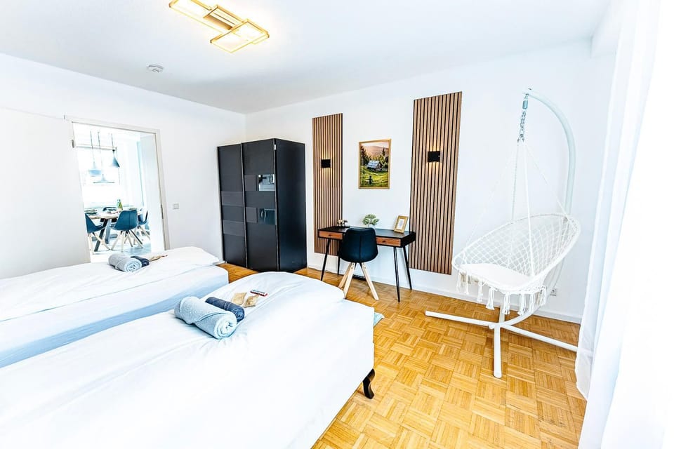 Große Terassen-Wohnung mit Grill, Playstation 5, Billardtisch und Massagesessel Apartment in North Rhine-Westphalia