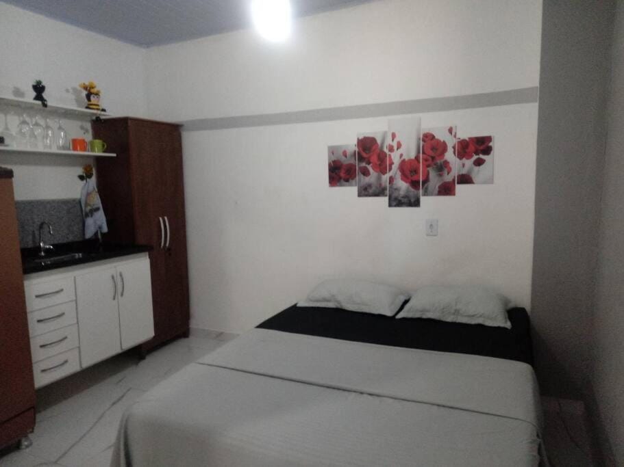 Bed, Kitchen or kitchenette, Photo of the whole room, Bedroom