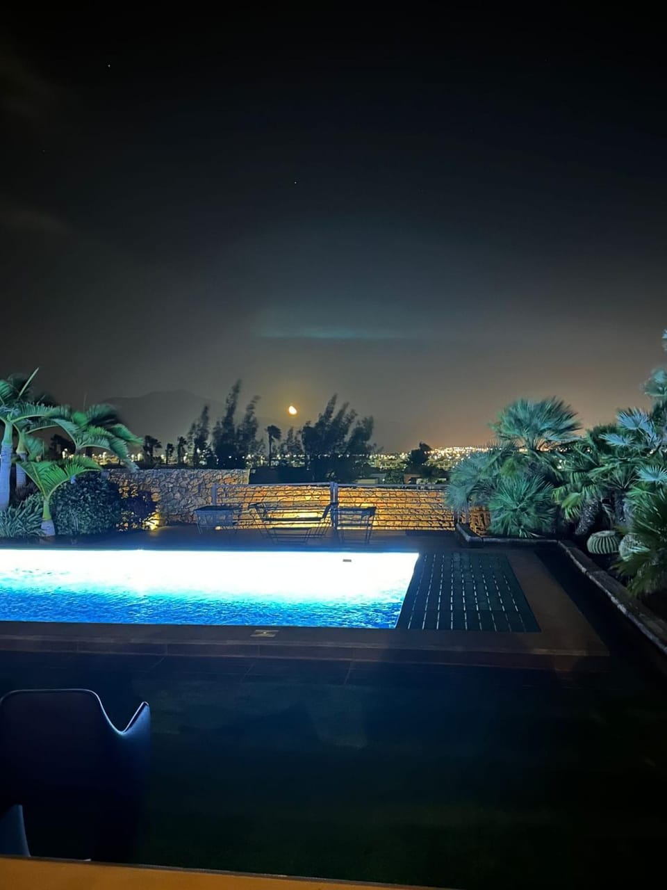 Night, Swimming pool