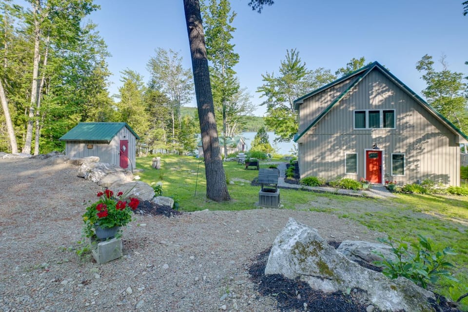Lakefront Bucksport Home w/ Fire Pit + Gas Grill! House in Orland