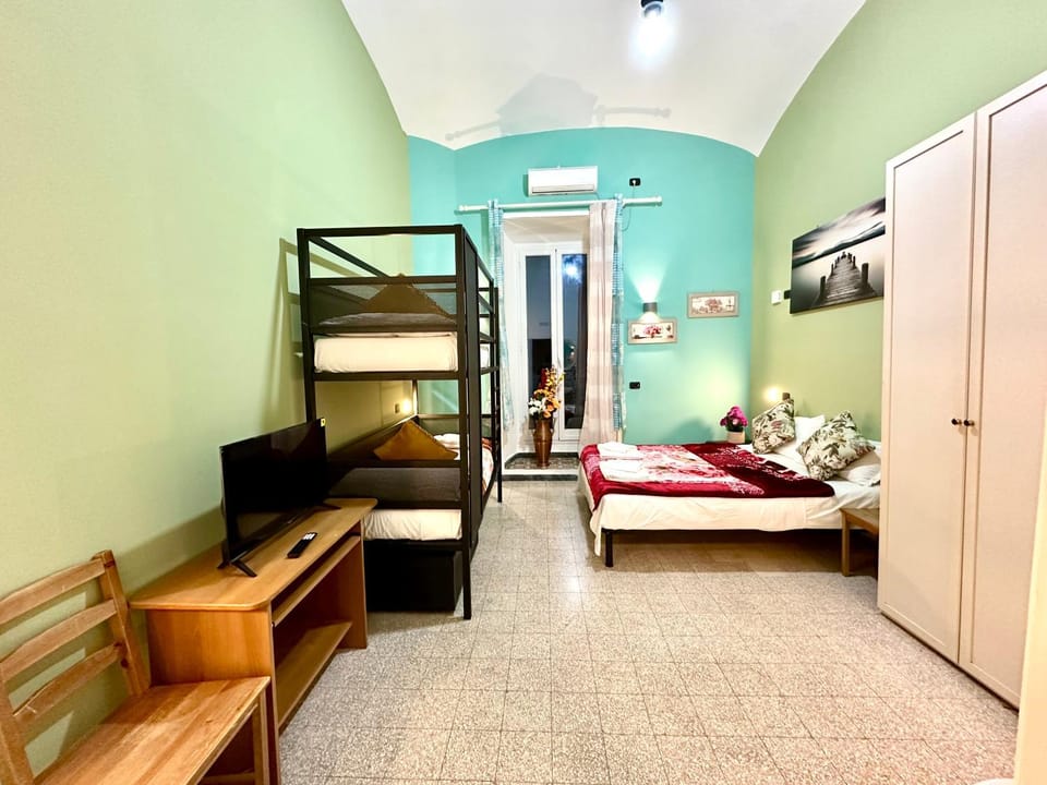 Bed, Bedroom, bunk bed, hair dryier, wardrobe, air conditioner, air conditioner