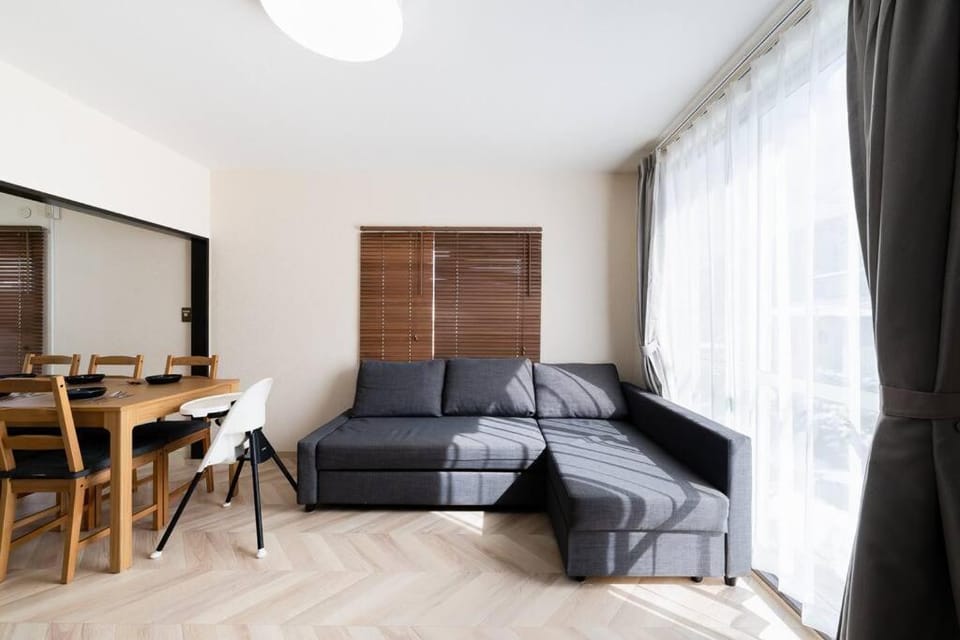 Bed, Living room, Dining area