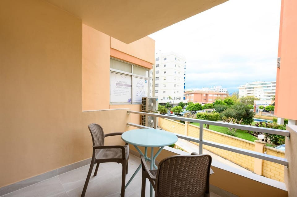 Property building, Day, View (from property/room), Balcony/Terrace, Dining area, locker