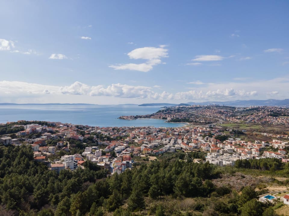 Natural landscape, Bird's eye view, Sea view