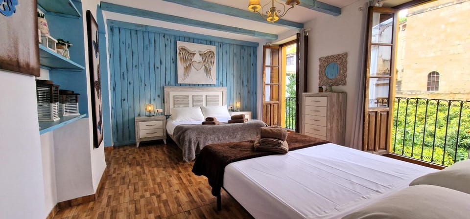Bed, View (from property/room), Balcony/Terrace, Photo of the whole room, Bedroom