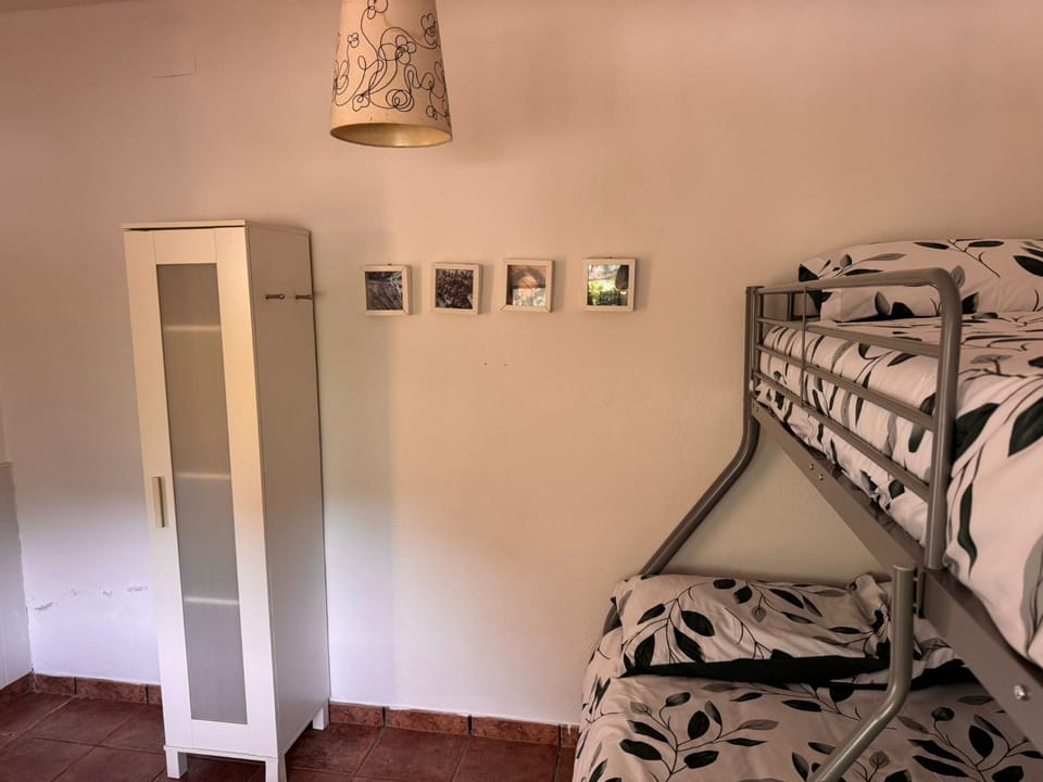 Bed, bunk bed, wardrobe